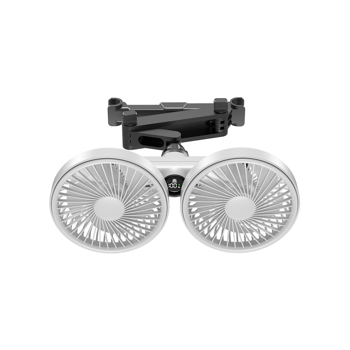 Blanco - doble cabezal, gran potencia de viento (modelo USB con cable)