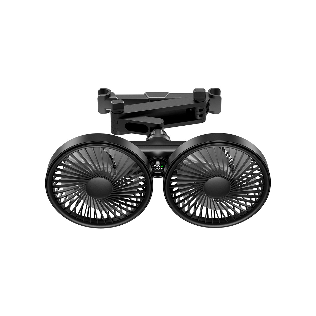 Negro - doble cabezal, gran potencia de viento (modelo USB con cable)